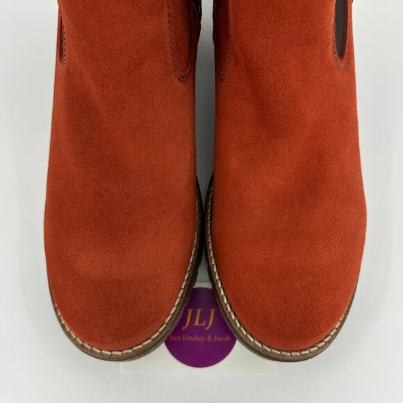 Overland Women's Macy Waterproof Terracotta Suede Boots Size 39 EU/ 8.5-9 US - Picture 4 of 13